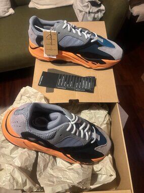 Adidas Yeezy Boost 700 Wash Orange GW0296 Men's Size 11 New Tags Box